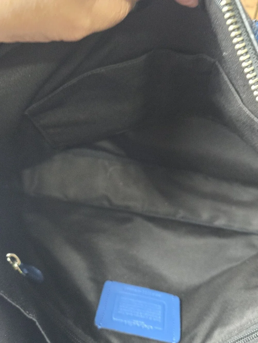 Coach Blue Leather Briefcase - Men's Convertible Messenger